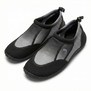 Reel Legends Black and Gray Slip-On Boat Shoes